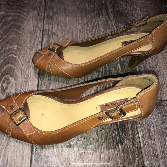 Thom Mcan Peep Toe Heels- Size 8M - Picture 2 of 12